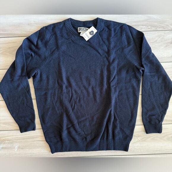 Duluth Men's Lambswool Crew Sweater Navy Large Tall NWT - Picture 3 of 7